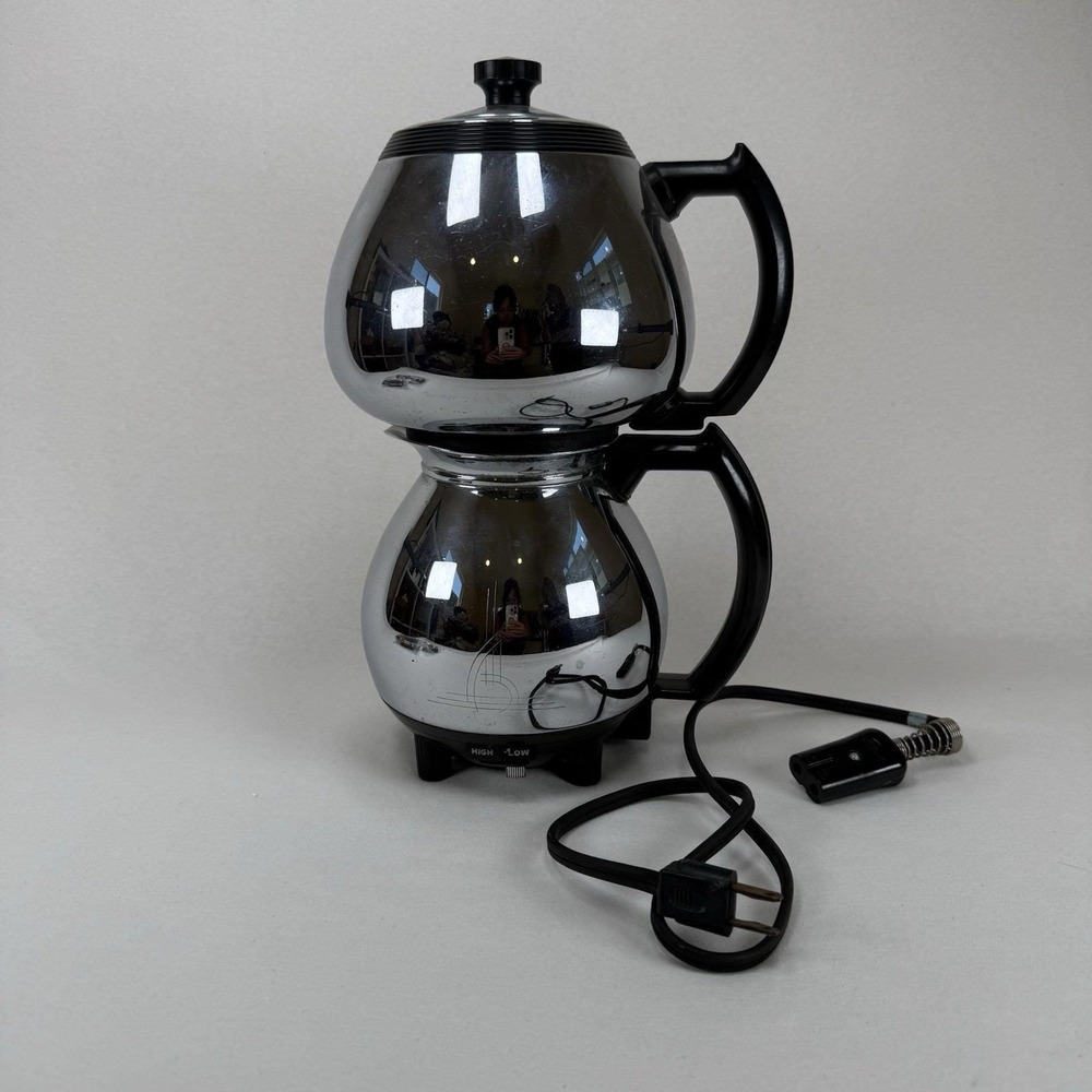 Vintage Sunbeam Coffee Master C30A Vacuum Brewer Double Bubble TESTED WORKS